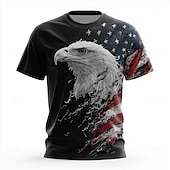  4. juli 2026 250-årsminnesdag Patriotisk Patriot Grafisk Amerikansk Flag Kortsleeve T-skjorte