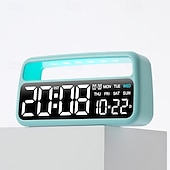 preiswerte Intelligente Dekorative Lichter-Digitaler Wecker für Wohnzimmer und Schlafzimmer mit großer, dimmbarer und lauter Alarmfunktion, Wochentagsanzeige und LED-Digitalanzeige.