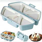 Χαμηλού Κόστους Εργαλεία Φρούτων &amp; Λαχανικών-Κιτ παρασκευής σούσι 6 σε 1 για καλούπι onigiri, αντικολλητικές μπάλες ρυζιού για την παρασκευή φυκιών &amp;Μπάλες ρυζιού με κόλιανδρο, ιδανικές για μαγείρεμα στο σπίτι - εργαλεία παρασκευής σούσι