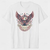 Patriotic T-shirt Graphic Tee USA Retro Vintage Patriotic T-shirt Sleeve 1776-2026 for Unisex Adults' 3D Print  for Independence Day / the Fourth of July 4th of July