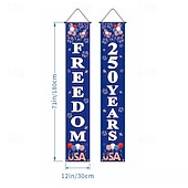 abordables EE. UU. 250.-Bandera de Estados Unidos conmemorativa del 250 aniversario, decoración de ambiente de patio, decoración patriótica, bandera de jardín al aire libre.