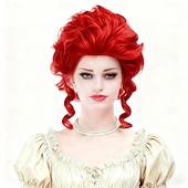 Недорогие Исторические парики-Винтажный короткий белый серебристый кудрявый парик-«улей» для женщин, подходящий для вечеринки на Хэллоуин или костюмированной вечеринки, косплея.