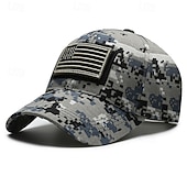  Cappellino da baseball Mimetico Bandiera Americana Retrò Vintage Patriotico per Unisex Adulti Stampa 3D  per Giorno dell'Indipendenza / 4 Luglio 4 Luglio All'aperto Casual Quotidiano