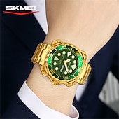 ieftine Ceasuri Quartz-SKMEI Bărbați Ceasuri de cuarț Minimalist Cadran mare Modă Afacere Luminos Calendar IMPERMEABIL Decorațiuni Oţel Uita-te