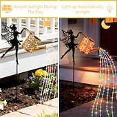 levne Světla cesty &amp; lucerny-1 ks venkovní solární světlo do konve s vílou, vodotěsné IP44, dekorace na zahradní cestu, trávník, osvětlení farmářské krajiny, venkovní dekorativní akcentové světlo pro zahradu a cestu