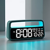 preiswerte Intelligente Dekorative Lichter-Digitaler Wecker für Wohnzimmer und Schlafzimmer mit großer, dimmbarer und lauter Alarmfunktion, Wochentagsanzeige und LED-Digitalanzeige.