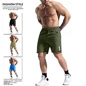 Χαμηλού Κόστους Casual σορτς-Ανδρικά Ενεργό Σορτσάκια Casual σορτς Αθλητικό Κοντό Τσέπη Ελαστική μέση Σκέτο Σκέτο Μονόχρωμη Γρήγορο Στέγνωμα Αναπνέει Πάνω από το Γόνατο ΕΞΩΤΕΡΙΚΟΥ ΧΩΡΟΥ Γυμναστήριο Εκπαίδευση Αθλήματα Αθλητισμός