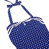 cheap Dresses-1950s Retro Vintage Rockabilly Midi Swing Dress Flare Dress Sleeveless Polka dots Fit &amp; Flare Swing Fancy Dress Women's Carnival Valentine's Day Masquerade Vacation Dailywear Bachelorette Party