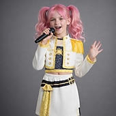 tanie Stroje dla dziewcząt-Zainspirowane K-popem Zainspirowany koreańskim idolem Gwiazda popu Kostium Fantazyjne przebranie Wirtualny idol for Dla dziewczynek Dzieci Halloween Karnawał Spektakl Comic Con Anime Expo