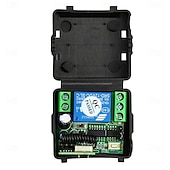 olcso Okoskapcsoló-dc12v 1 csatornás RF vezeték nélküli távirányító kapcsolók tanulási kóddal, pillanatnyi kapcsolóval, reteszelve, 433mhz-es frekvenciát változtathat