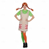 abordables Disfraces de mujer-Vestidos Disfraz de lujo Chica pelirroja divertida Cosplay Adulto Mujer Víspera de Todos los Santos Carnaval Fiesta Rendimiento Disfrazarse