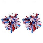baratos Trajes femininos-Brincos Fantasias Adulto Mulheres Dia da Independência 4 de julho Festa Espetáculo Vestir-se