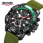 preiswerte Quarz-Uhren-SKMEI Herren Quarzuhr Sport Mode Lässig Geschäft Stopuhr Kalender Wasserdicht Dekoration Nylon Beobachten