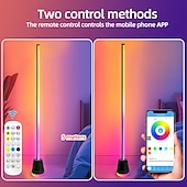 halpa Älykkäät koristevalot-Sylinterimäinen rgbic-lattiavalaisin, Bluetooth-sovelluksella ohjattava led-kulmavalaisin, musiikin synkronointiväriä vaihtava lattiavalaisin ajastimella, 16 miljoonaa väriä makuuhuoneen olohuoneen