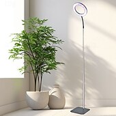 abordables Luces de cultivo para plantas-Luz LED de espectro completo con forma de anillo de ángel de 6 pulgadas para cultivo de plantas, luz solar de escritorio ajustable para plantas de interior, opciones de base de escritorio o suelo, luz