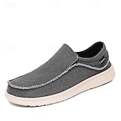 voordelige Slip-On Casual Schoenen-Marineblauwe instapschoenen voor heren, met een zacht geweven bovenwerk, een gedempte, lichtgewicht zool en een minimalistische, casual stijl voor dagelijks gebruik en vrije tijd.