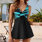 economico Surfing Tankinis &amp; Bikinis-Per donna Costume da bagno Tankini 2 pezzi Sfumatura Protezione UV Elastico Senza Maniche Costume da Bagno Costume da bagno Surf Immersione Nuoto Estate