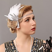 economico Accessori e altro-Vintage Fascia Flapper Il grande Gatsby Foglia Costume Per donna Carnevale San Valentino Mascherata Balli di fine anno Carnevale Club Adulti Copricapo Primavera