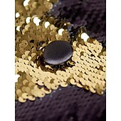 cheap Tuxedos-Men's Tuxedo Closure collar Party Sparkle Sequin Solid Colored Blazer Blue Red Gold Tailored Fit Double Breasted Six-buttons
