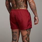 preiswerte Laufshorts-Herren Laufshorts Sportshorts Fitnessshorts Kordelzug Tasche Elastischer Bund Unterteile Lässig Outdoor Urlaub Sommer Schnelltrocknend Leicht Weich Fitnesstraining Aktives Training Übung Normale