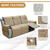 tanie Pokrowce na sofę-Wodoodporna pikowana mata na sofę rozkładaną, podwójna, potrójna, ochraniacz na sofę, do domu, salonu, prezent dla właścicieli zwierząt