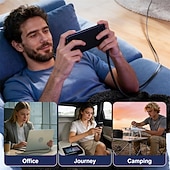 Недорогие Кабели для мобильных телефонов-Складная подставка, кабель для передачи данных, зарядный кабель 2-в-1, регулируемая по углу наклона подставка, кабель для быстрой зарядки и синхронизации данных для смартфонов, планшетов, ноутбуков и