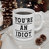cheap Mugs &amp; Cups-Funny Gift Mug for Mom Mother's Day Surprise Ceramic Coffee Cup You're An Incredible Mother What An Amazing Person You Are Best Gift Coffee Mug