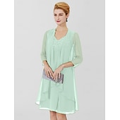 Недорогие обертывания матери-Женская Накидка Матери Накидки Пальто  Куртки Элегантная Защита от солнца 3/4 длины Рукав Шифоновая Накидка для гостей на свадьбу с чистым цветом Для формального весеннего и осеннего Одежда чтобы