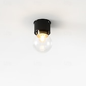 Недорогие Встраиваемые и полунавесные крепления-Современный простой потолочный светильник для коридора, креативный круглый стеклянный шар, рождественская тематика, 1 шт.