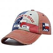  Cappellino da baseball Lone Star Legacy Texas Republic, cappellino da baseball della Repubblica del Texas, cappello vintage ricamato, cappellino da camionista regolabile retrò con bandiera del Texas Lone Star in difficoltà, per uomo e donna