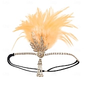 economico Accessori e altro-Vintage Fascia Flapper Il grande Gatsby Foglia Costume Per donna Carnevale San Valentino Mascherata Balli di fine anno Carnevale Club Adulti Copricapo Primavera