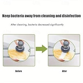 levne Čistící prostředky-1 kartáč na nádobí s dávkovačem mýdla se 7 náhradními díly, kartáč na nádobí s dávkovačem mýdla, multifunkční čisticí nástroj lisovacího typu, prostorově úsporný čistič kuchyně/koupelny/grilu na