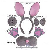 cheap Animal Costume-More Accessories Animal Rabbit Easter Bunny Funny Kid's Girls' Halloween Carnival Carnival Party Dress Up