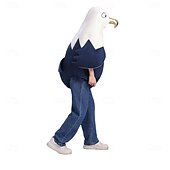 abordables Costumes-250e anniversaire des États-Unis Costume élégant Eagle Nouveauté Drôle Patriotique Enfant Unisexe Jour de l'Indépendance / 4 Juillet 4 Juillet Soirée Parade Se déguiser