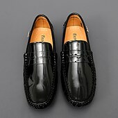 economico Mocassini casual-Per uomo Casual Quotidiano Pelle PU Confortevole Mocassino Rosso marrone Nero Bianco