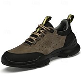 economico Sneakers Casual-scarpe da ginnastica sportive grigie da uomo, tomaia in mesh traspirante, suola ammortizzante, stile sportivo moderno, adatte per camminare, viaggiare e abbigliamento casual