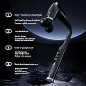 رخيصةأون أجهزة تدليك الجسم-جهاز تدليك متعدد الوظائف بمقبض طويل ورأسين منحنيين للرقبة والصدر