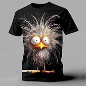  Homens Animal Engraçado Camiseta Manga Curta Camiseta Impressão 3D Gola Redonda Camisa Exagerado Designer Festa Feriado Azul Preto Amarelo Verão Primavera Roupa S M L XL XXL XXXL