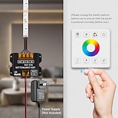 levne Vypínače-Stmívač LED pásků 2,4G RF bezdrátové dálkové ovládání stmívatelný nástěnný stmívač vhodný pro jednobarevné dvoubarevné RGB RGBW RGBCCT LED pásky DC5V-24V 10-50A jednokanálový stmívač