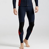 baratos Roupas de mergulho e trajes de mergulho-Homens Fato de mergulho Calças de neoprene de 3 mm para roupa de mergulho Calças térmicas para mergulho Cor Sólida Térmica Espessado Proteção UV Roupa de Banho Calças Surfe Mergulho Snorkeling Verão