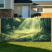 ieftine Bannere pentru garaj și ușă-Ziua St. Patrick tapiserie Capac ușă de garaj Agățat mare Trifoi Drăguţ #D Petrecere Exterior Nuntă Fundaluri de fotografiere Curte Decorațiuni interioare