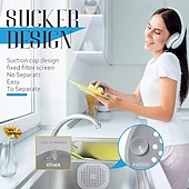 preiswerte Reinigungsmittel-4er-Pack Haarfangsieb-Set für Abflüsse, Abflussstopfen für Badewanne und Dusche mit Küchen-Geruchsfilter und Spülbecken-Sieb, Badezimmer-Basics