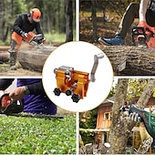 رخيصةأون أدوات قياس فيزيائية-أداة شحذ سلاسل المنشار، طقم أدوات شحذ شفرات المنشار اليدوي المحمول، يناسب جميع أنواع المناشير الكهربائية والسلسلة، مع 3 رؤوس شحذ