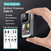 Недорогие Экшн-камера-Экшн-камера 4K (с поддержкой Wi-Fi), спортивная видеокамера, видеорегистратор для велосипеда, нагрудная камера, головная камера и камера для дайвинга.