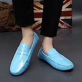 economico Mocassini casual-Per uomo Casual Quotidiano Pelle PU Confortevole Mocassino Rosso marrone Nero Bianco