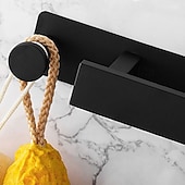 tanie Drążki na ręczniki-Wieszak na ręczniki / Wieszak na szlafrok / Półka łazienkowa Nowy design / Samoprzylepne / Kreatywne Nowoczesny Stal nierdzewna / Stal niskowęglowa / Metal 1 szt. - Łazienka Pojedynczy / 1-wieszak na