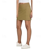 levne Dámské sukně a šortky-Dámské Jednobarevné Ležérní sukně Tenisový kort Tenisové sukně s šortkami Kapsy Rychleschnoucí Prodyšné Běh Zdatnost Jóga Sukně Nedostatek Černá Bílá Khaki Oblečení na tenis