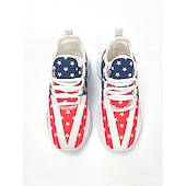  Vereinigte Staaten 250. Jubiläum Frauen USA-Flagge und Adler Druck Sneakers mit Feuerwerksdesign Patriotische Freizeitschuhe für den Unabhängigkeitstag Paraden Festivals Sportveranstaltungen und den