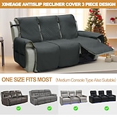 tanie Pokrowce na sofę-Wodoodporna pikowana mata na sofę rozkładaną, podwójna, potrójna, ochraniacz na sofę, do domu, salonu, prezent dla właścicieli zwierząt