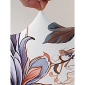 preiswerte Bezug für Ohrensessel-Ohrensesselbezug, floral gestreift, geometrisch bedruckt, Polyester-Überzug, Komplettbezug, moderner faltbarer Stuhl im koreanischen Stil, Sitzschutz, Sesselbezug